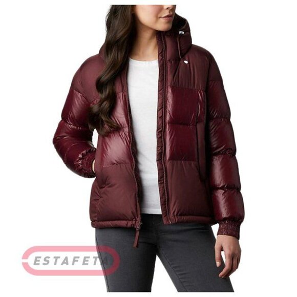 COLUMBIA Pike Lake II Insulated Puffer Jacket Burgundy sz L Women's - Picture 4 of 11